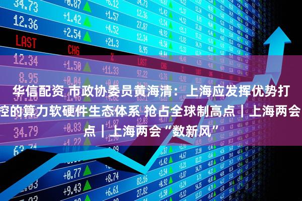 华信配资 市政协委员黄海清：上海应发挥优势打造自主可控的算力软硬件生态体系 抢占全球制高点｜上海两会“数新风”
