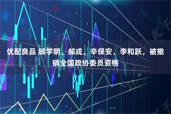 优配良品 顾学明、郝戎、辛保安、李和跃，被撤销全国政协委员资格